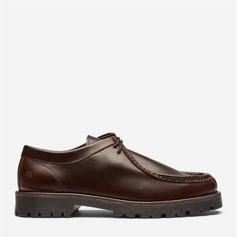 Herre malo snøresko Dkark Brown Leather - Billede 2