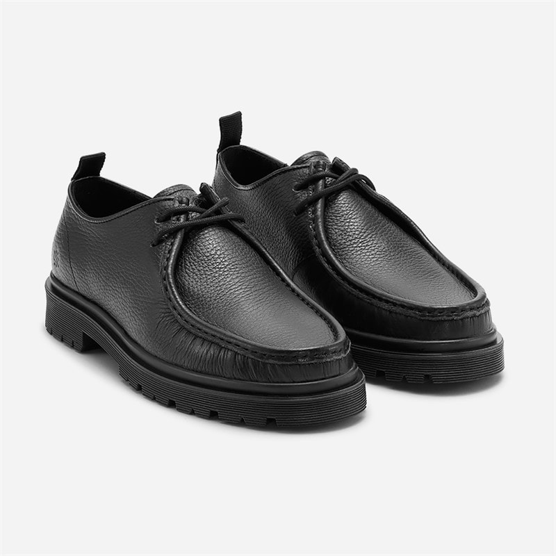 Playboy Footwear Herre alain snørestøvler - Black tumbled leather
