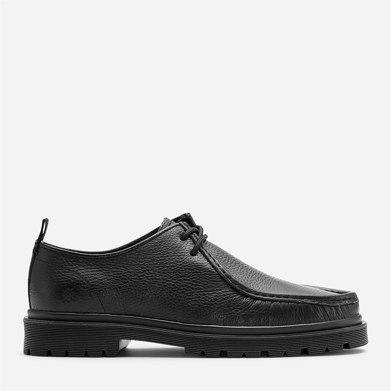 Herre alain snørestøvler Black tumbled leather - Billede 2