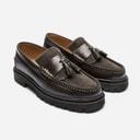 Herre fresno 2.0 loafers Dark Grey Leather Suede Combi