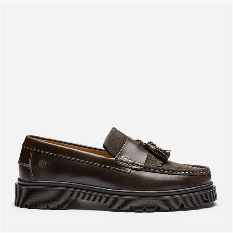 Herre fresno 2.0 loafers Dark Grey Leather Suede Combi - Billede 2