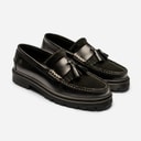 Herre fresno 2.0 loafers Black Leather Suede Combi