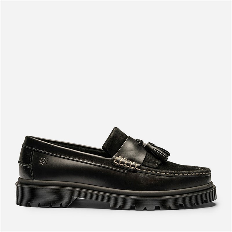 Herre fresno 2.0 loafers Black Leather Suede Combi - Billede 2