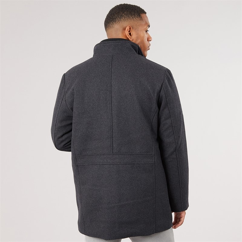 Herre lunik frakke Charcoal Mix - Billede 2