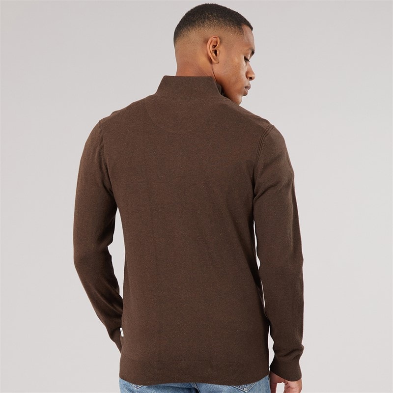 Herre liliamos strikket jumper mørkebrun mix Dark Brown Mix - Billede 2