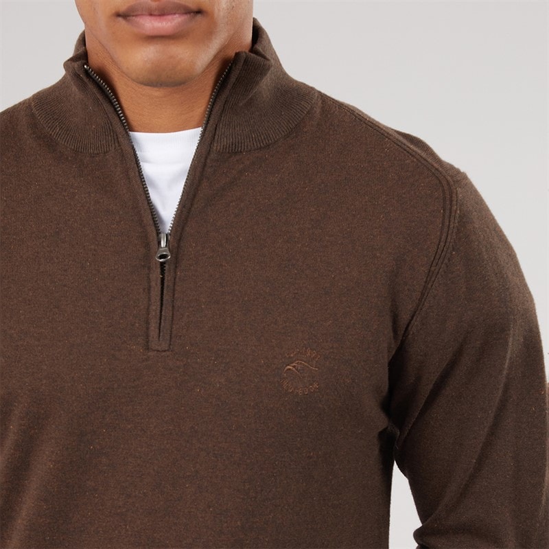 Herre liliamos strikket jumper mørkebrun mix Dark Brown Mix - Billede 3