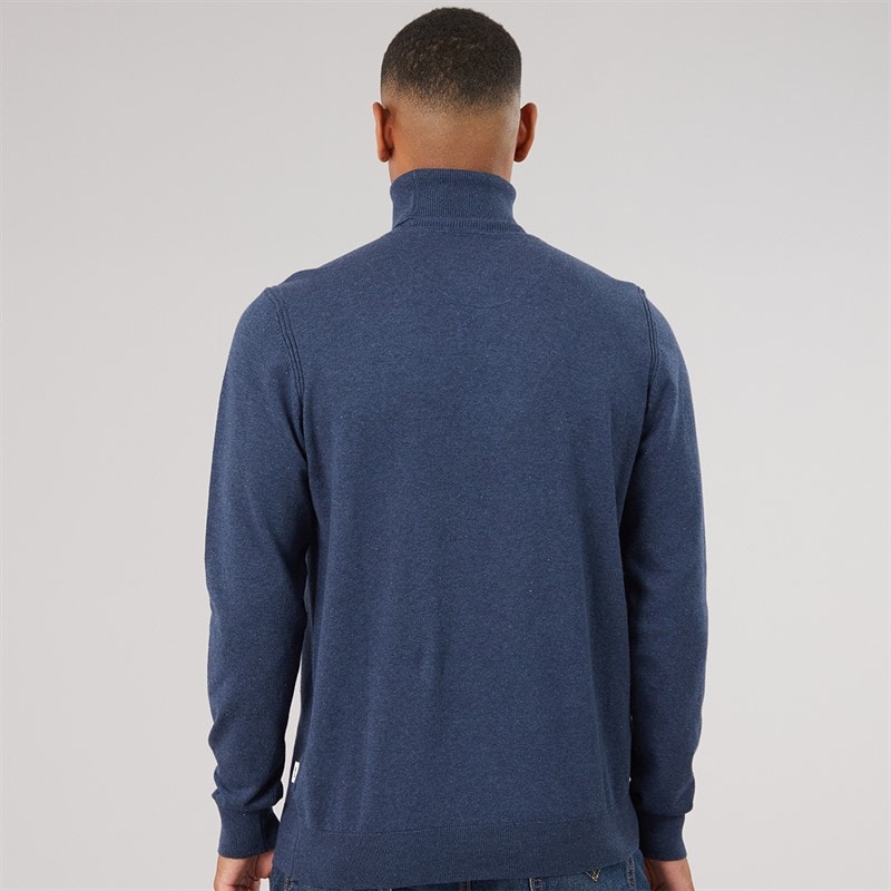 Herre Van Paul strikket jumper Navy Mix - Billede 2