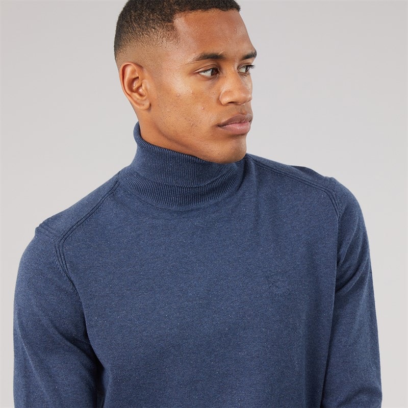 Herre Van Paul strikket jumper Navy Mix - Billede 3
