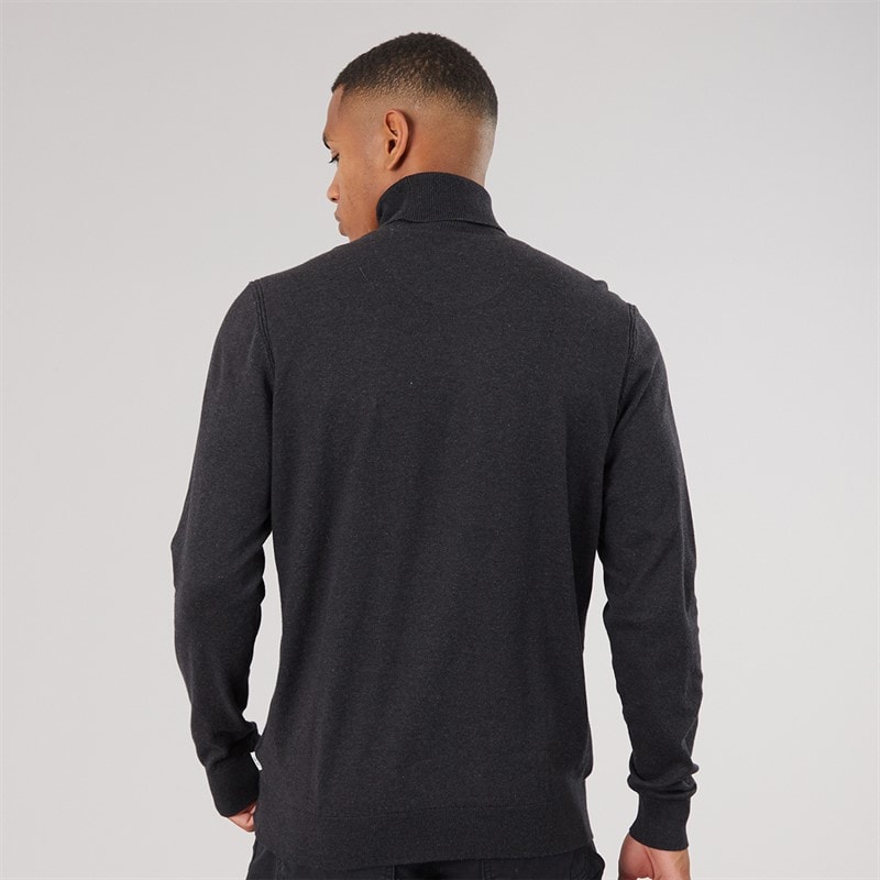 Herre Van Paul strikket jumper Charcoal Mix - Billede 2