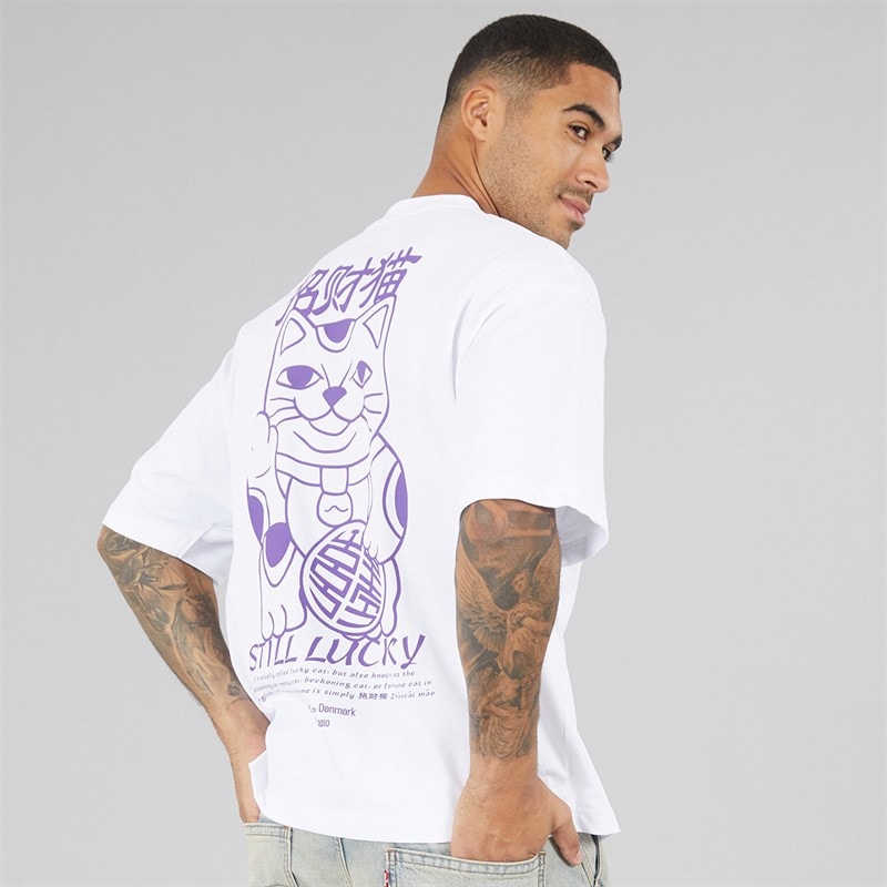 Woodbird Herre baine lucky t-shirt - Hvid