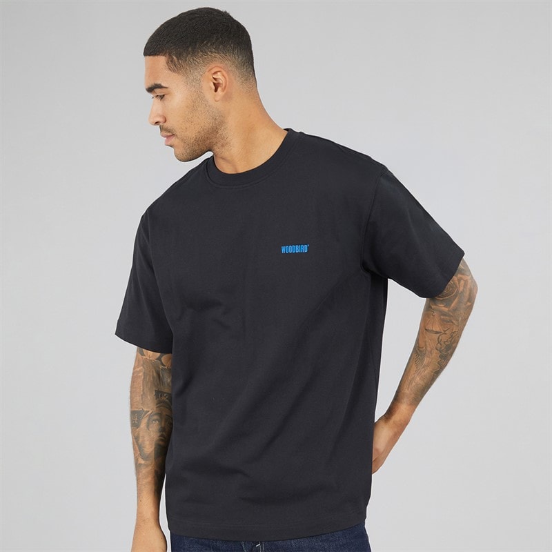 Herre baine wobble t-shirt Sort - Billede 2