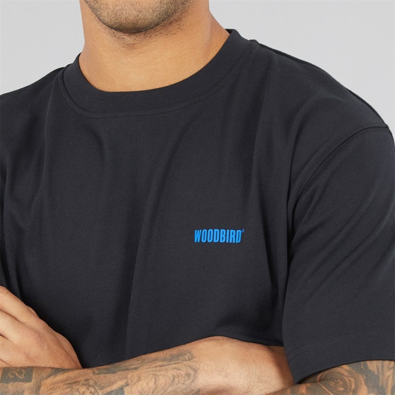 Herre baine wobble t-shirt Sort - Billede 4