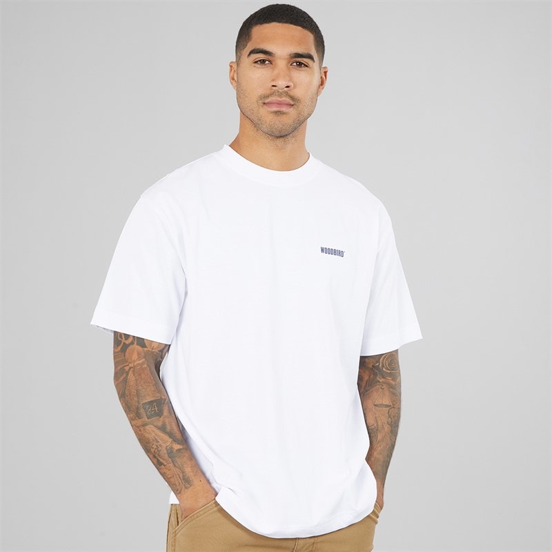 Herre baine dude t-shirt Hvid - Billede 2