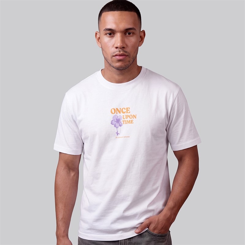 Herre riley t-shirt Hvid - Billede 2