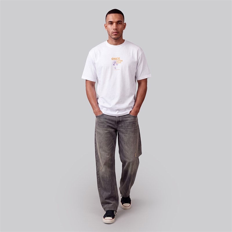 Herre riley t-shirt Hvid - Billede 4