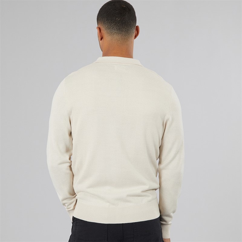 Herre archie strikket poloshirt Moonbeam - Billede 3
