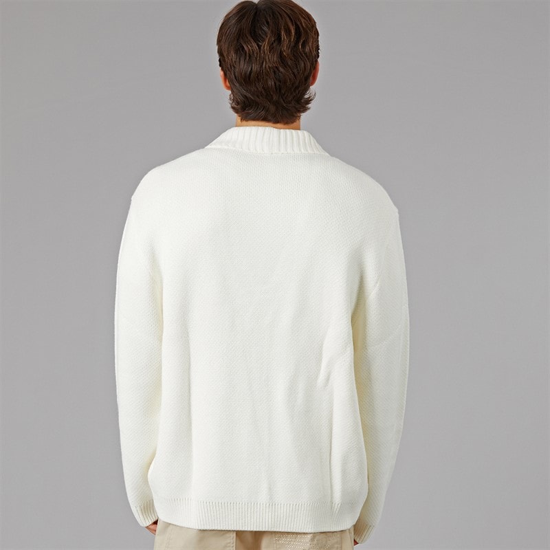 Herre FFR France rugby 120 års cardigan Off White - Billede 2
