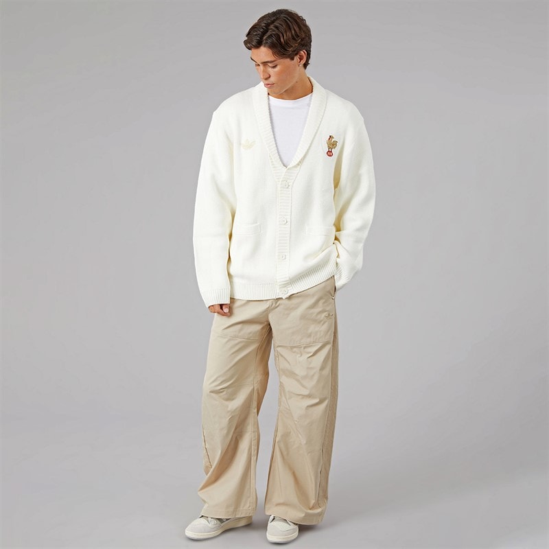 Herre FFR France rugby 120 års cardigan Off White - Billede 4