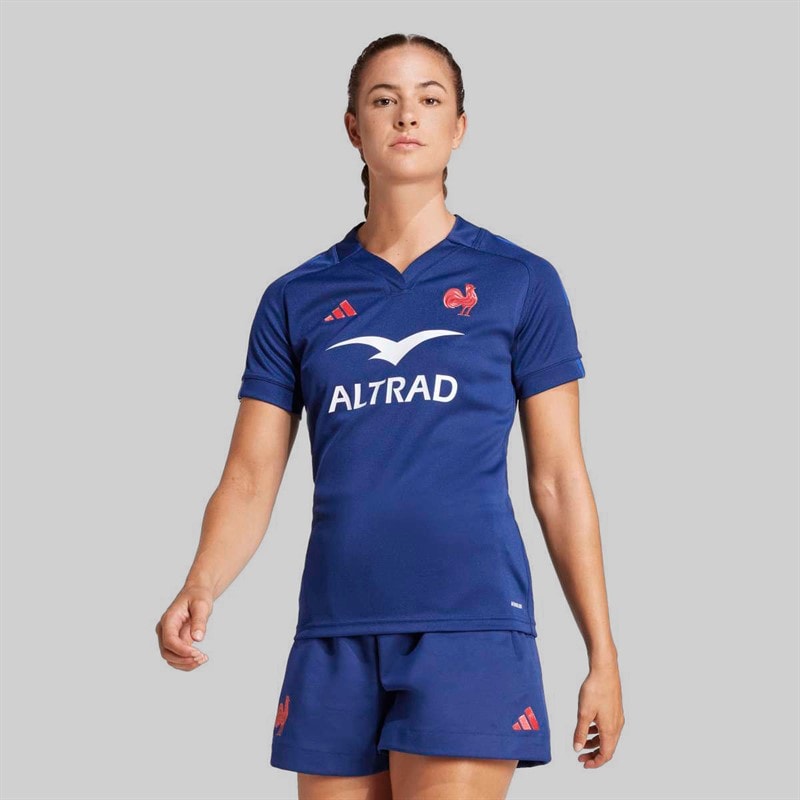 adidas Dame FFR France rugby hjemmebane trøje 24/25 - Mørkeblå