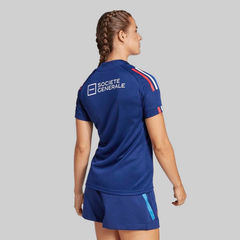 Dame FFR France rugby hjemmebane trøje 24/25 Mørkeblå - Billede 2