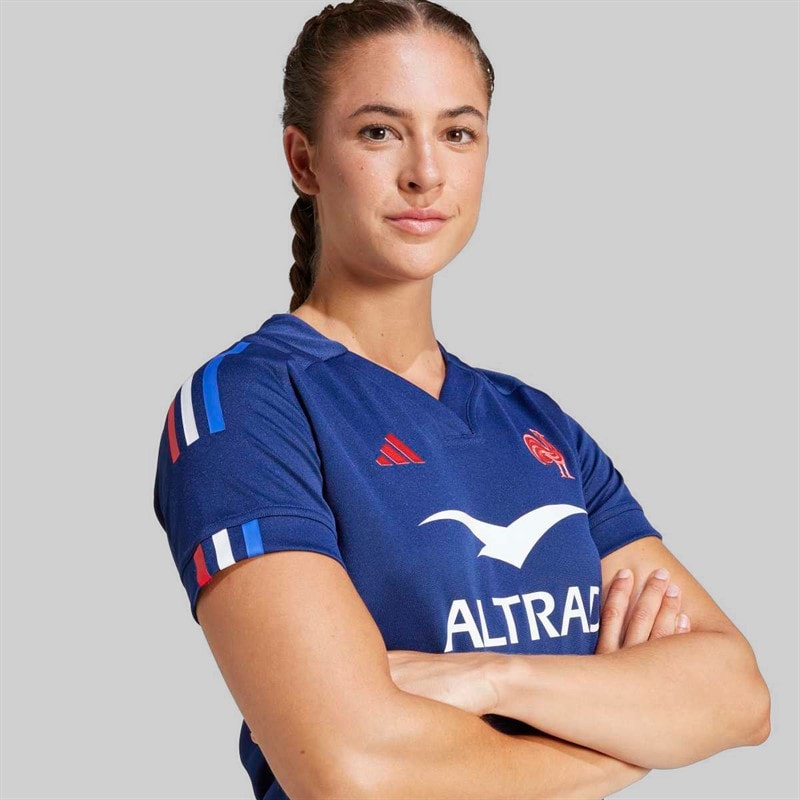 Dame FFR France rugby hjemmebane trøje 24/25 Mørkeblå - Billede 4
