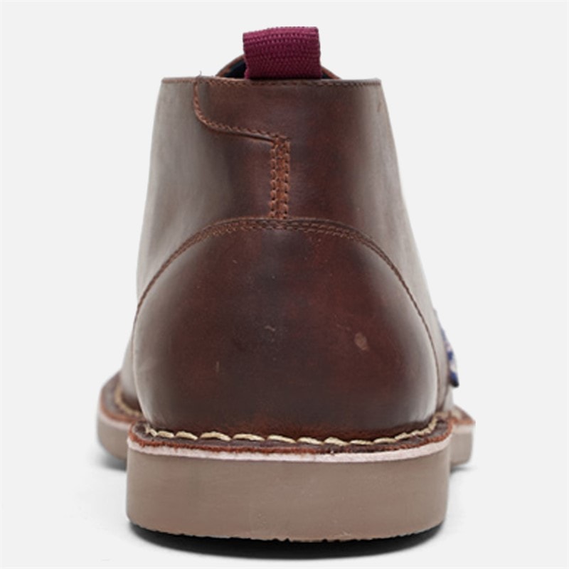 Herre hemmings læder ørkenstøvler Brown Leather - Billede 4