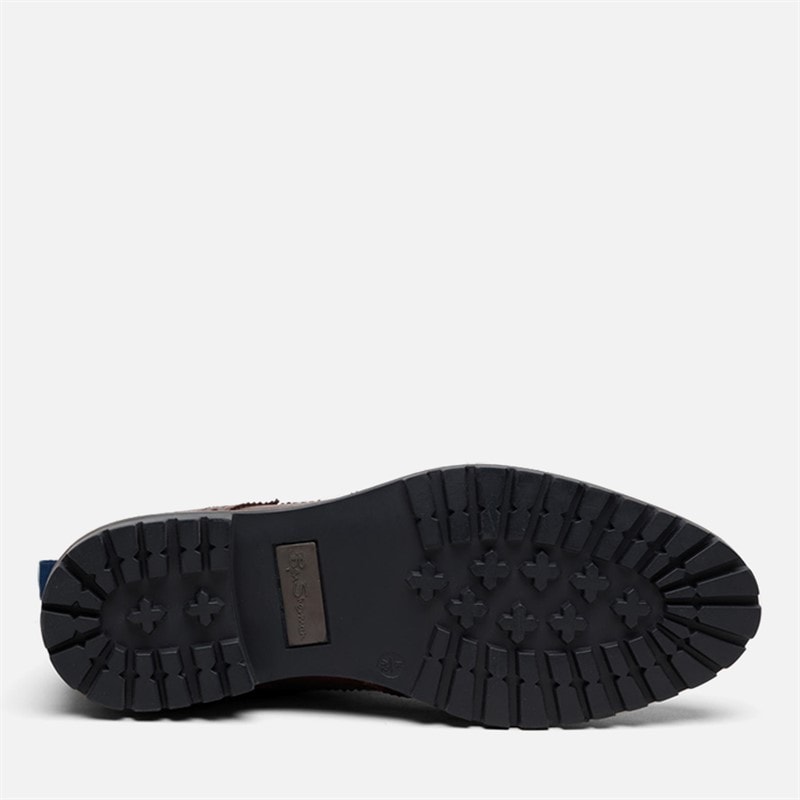 Herre duke læder brogue støvler Waxy Brown - Billede 4