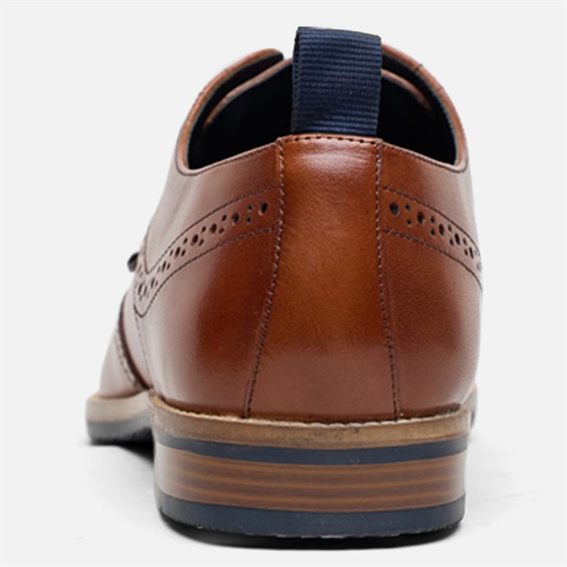 Herre cavendish broguesko Tan Leather - Billede 4
