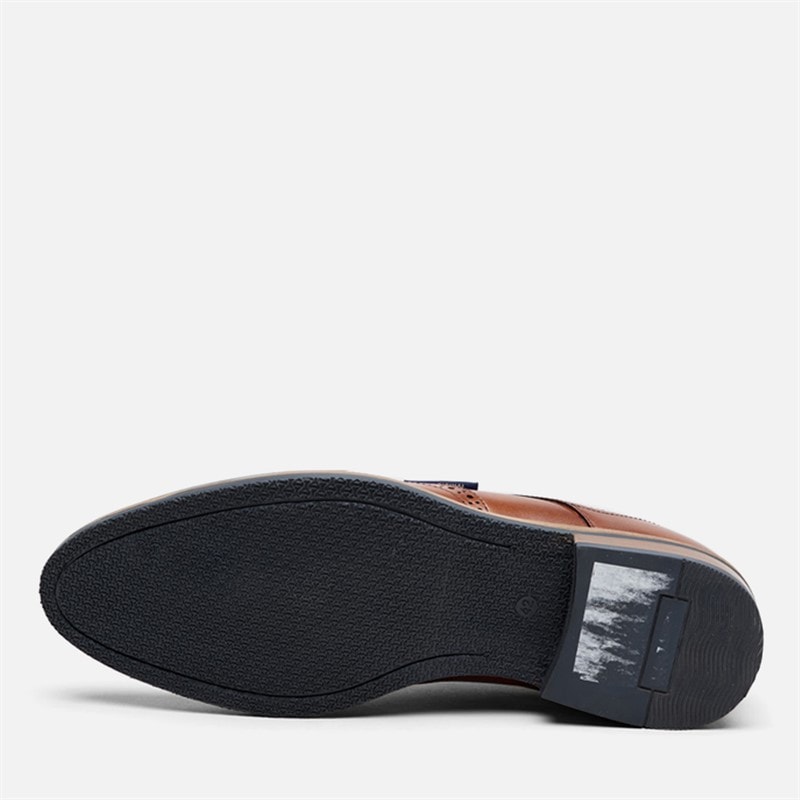 Herre cavendish broguesko Tan Leather - Billede 5