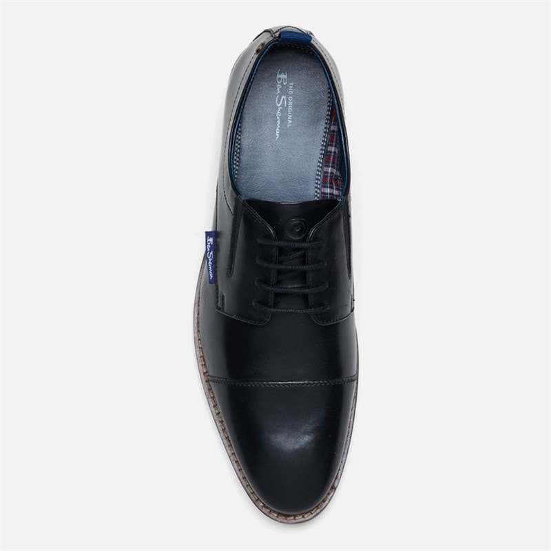 Herre cavendish tåhætte sko Black Leather - Billede 3