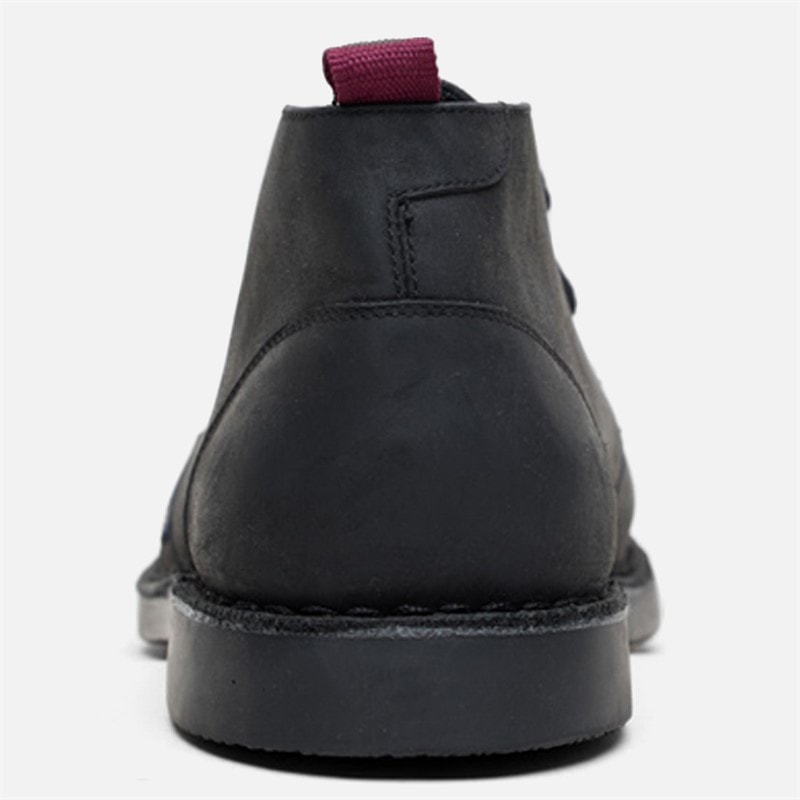 Herre hemmings læder ørkenstøvler Black Leather - Billede 4