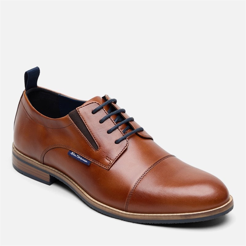 Herre cavendish tåhætte sko Tan Leather - Billede 2