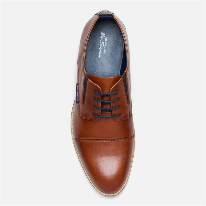 Herre cavendish tåhætte sko Tan Leather - Billede 3