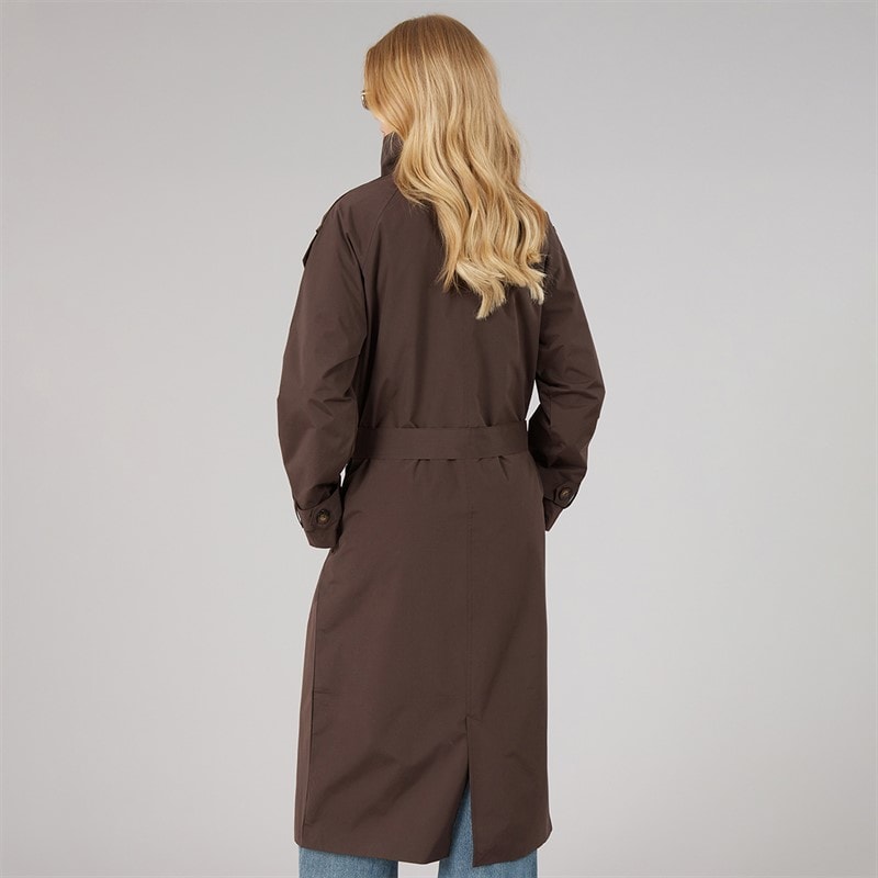 Dame joely maxi trenchcoat Chocolate - Billede 2