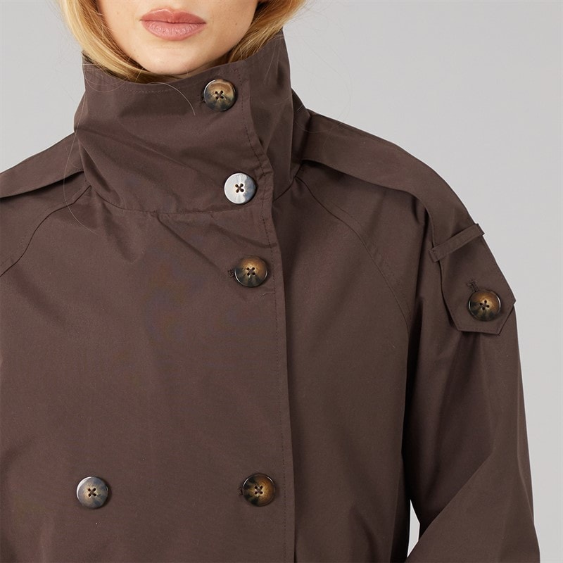 Dame joely maxi trenchcoat Chocolate - Billede 3