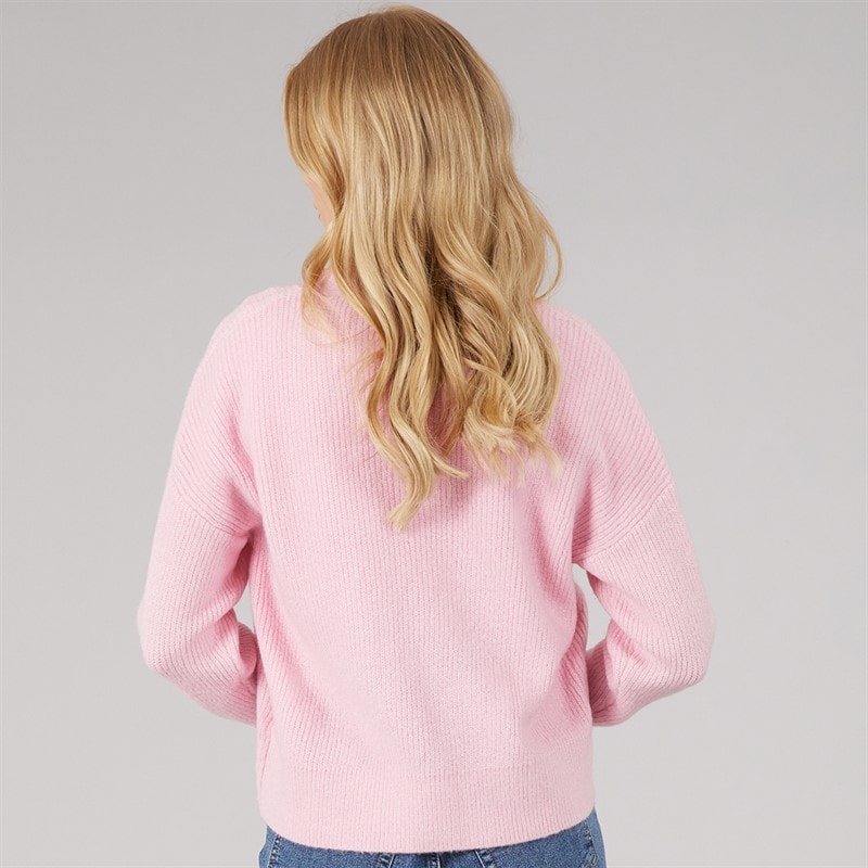 Dame daffie blød strikket cardigan Pink - Billede 2