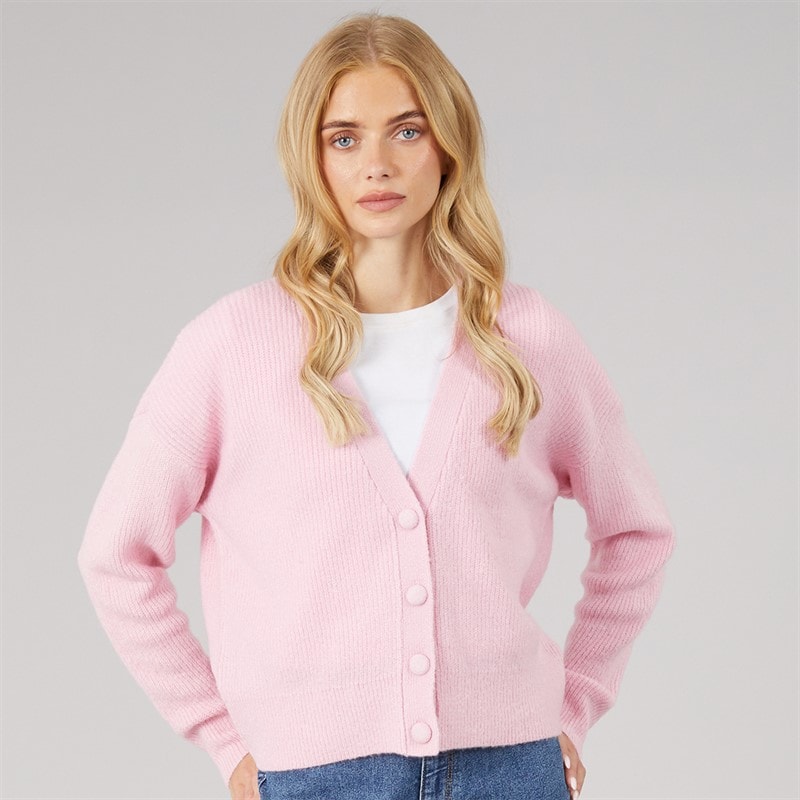 Dame daffie blød strikket cardigan Pink - Billede 3