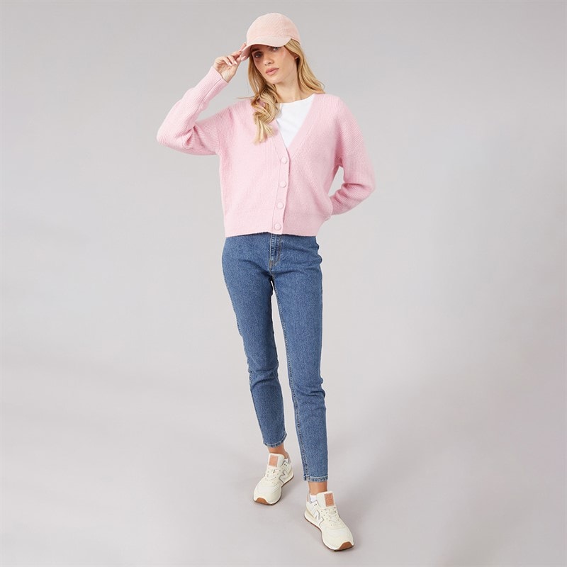 Dame daffie blød strikket cardigan Pink - Billede 4