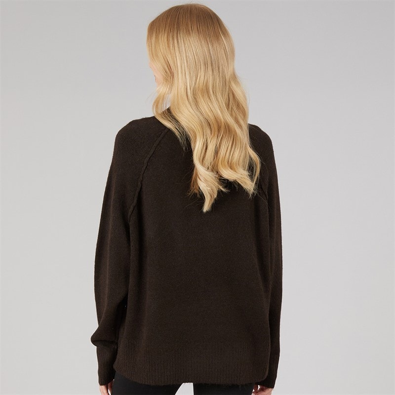 Dame alder rullekravejumper Chocolate - Billede 2