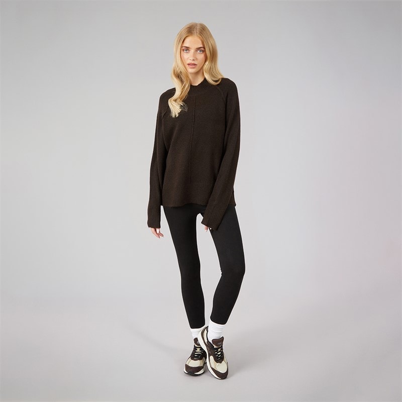 Dame alder rullekravejumper Chocolate - Billede 3