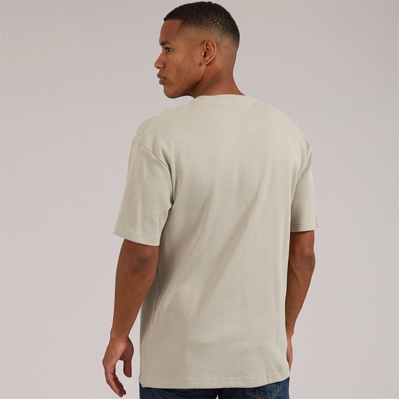 Herre statisk afslappet pasform crew neck t-shirt Sand - Billede 2
