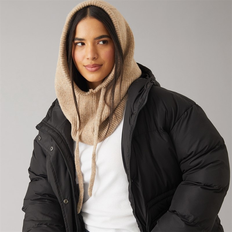 Pieces Dame olivia balaclava snood - Taupe