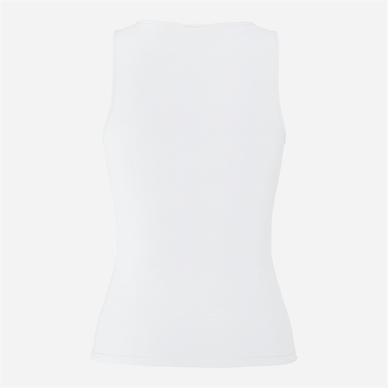 Dame maliva v-hals top Bright White - Billede 2
