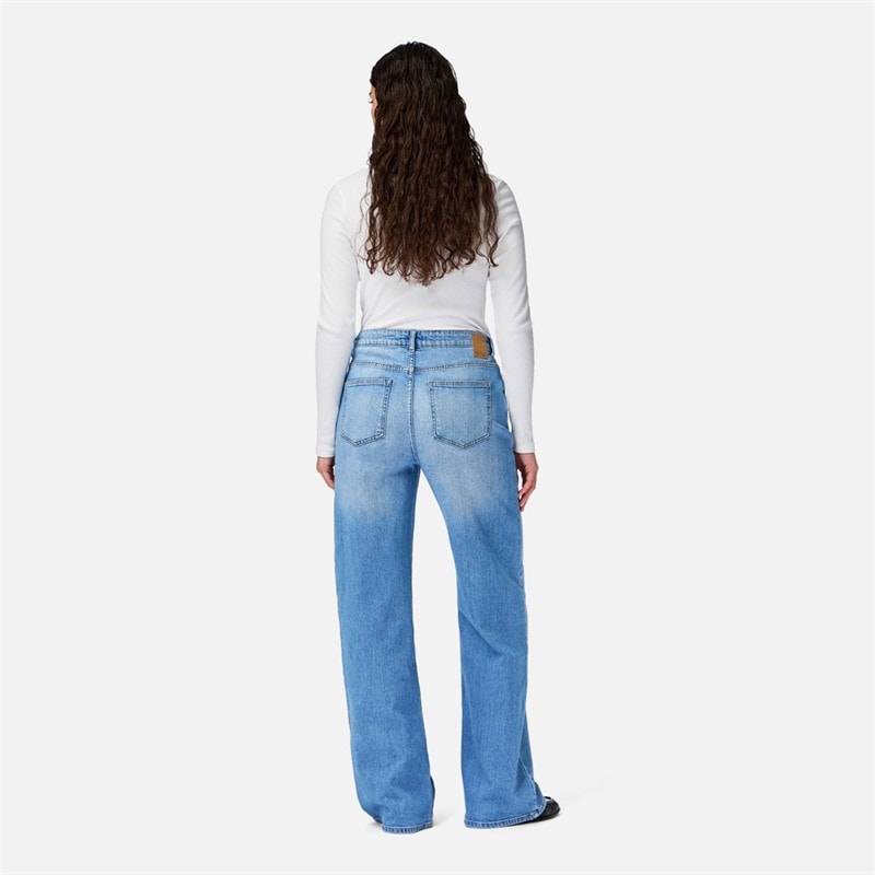Dame ilke dame vide ben jeans Light Blue Denim - Billede 2