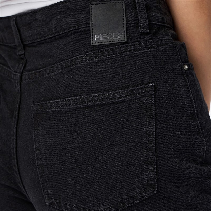 Dame elma vidbenede jeans Black Denim - Billede 2