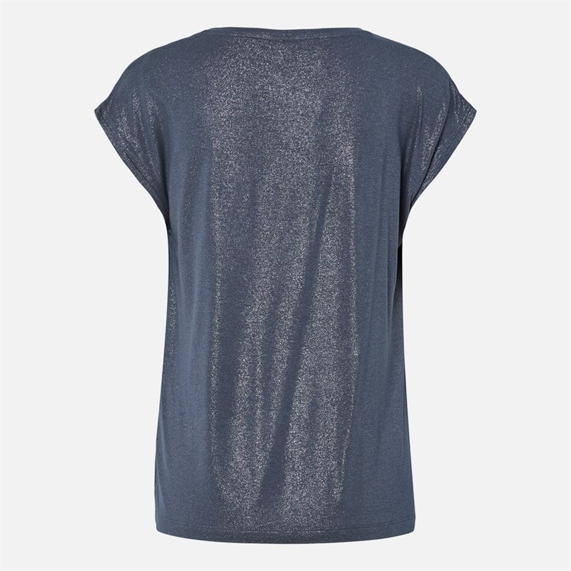 Dame alice glimmer t-shirt Ombre Blue - Billede 2