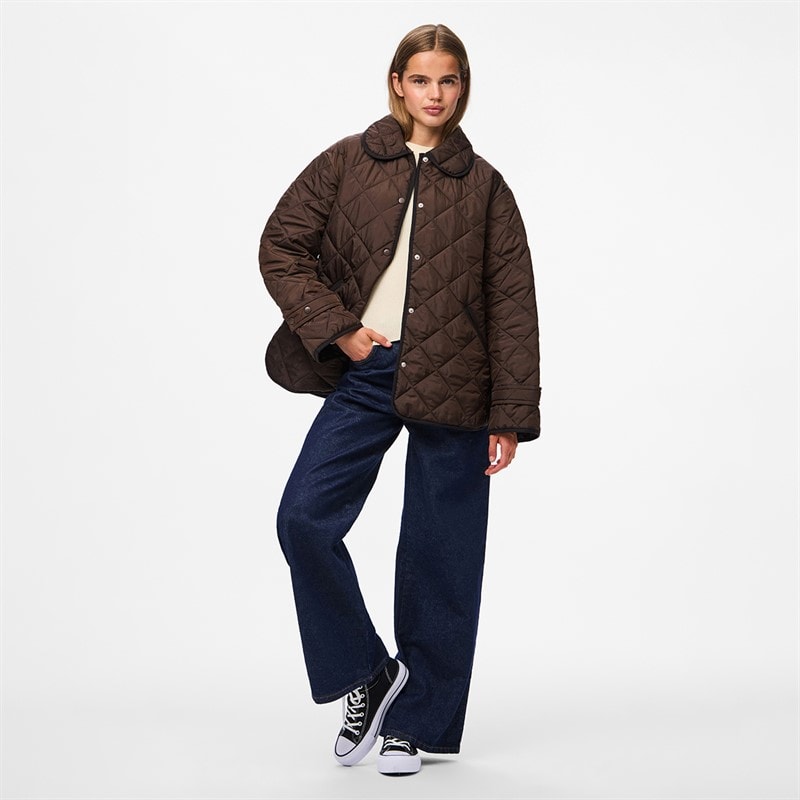 Dame emily kort vatteret jakke Hot Fudge - Billede 3