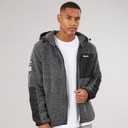 Herre brecon lynlås-sherpa fleecejakke Black Marl