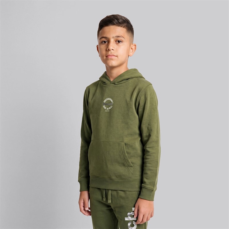 Drenge bramcat hættetrøje og joggingbukser træningsdragt Dark Olive - Billede 4