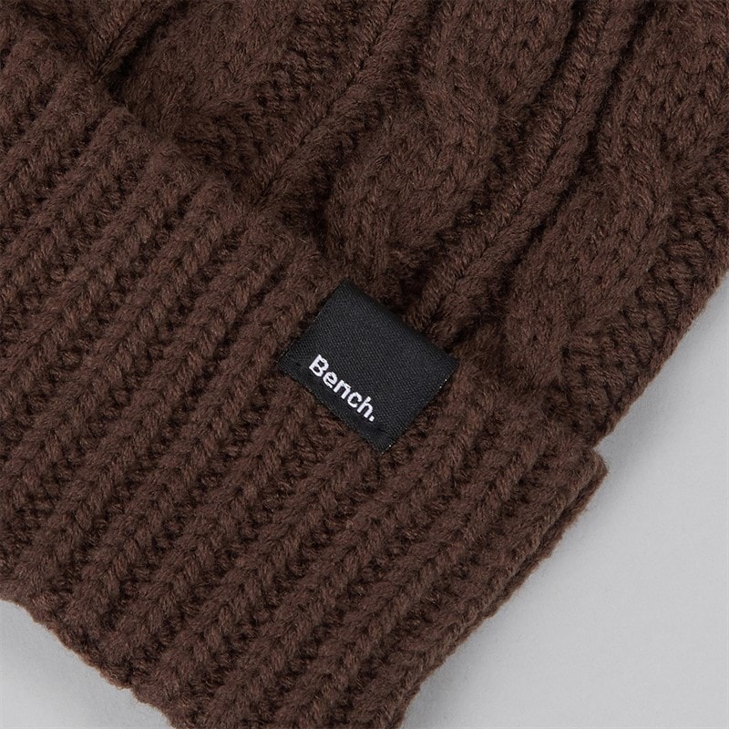 Dame kabelstrikket hue Coffee - Billede 2